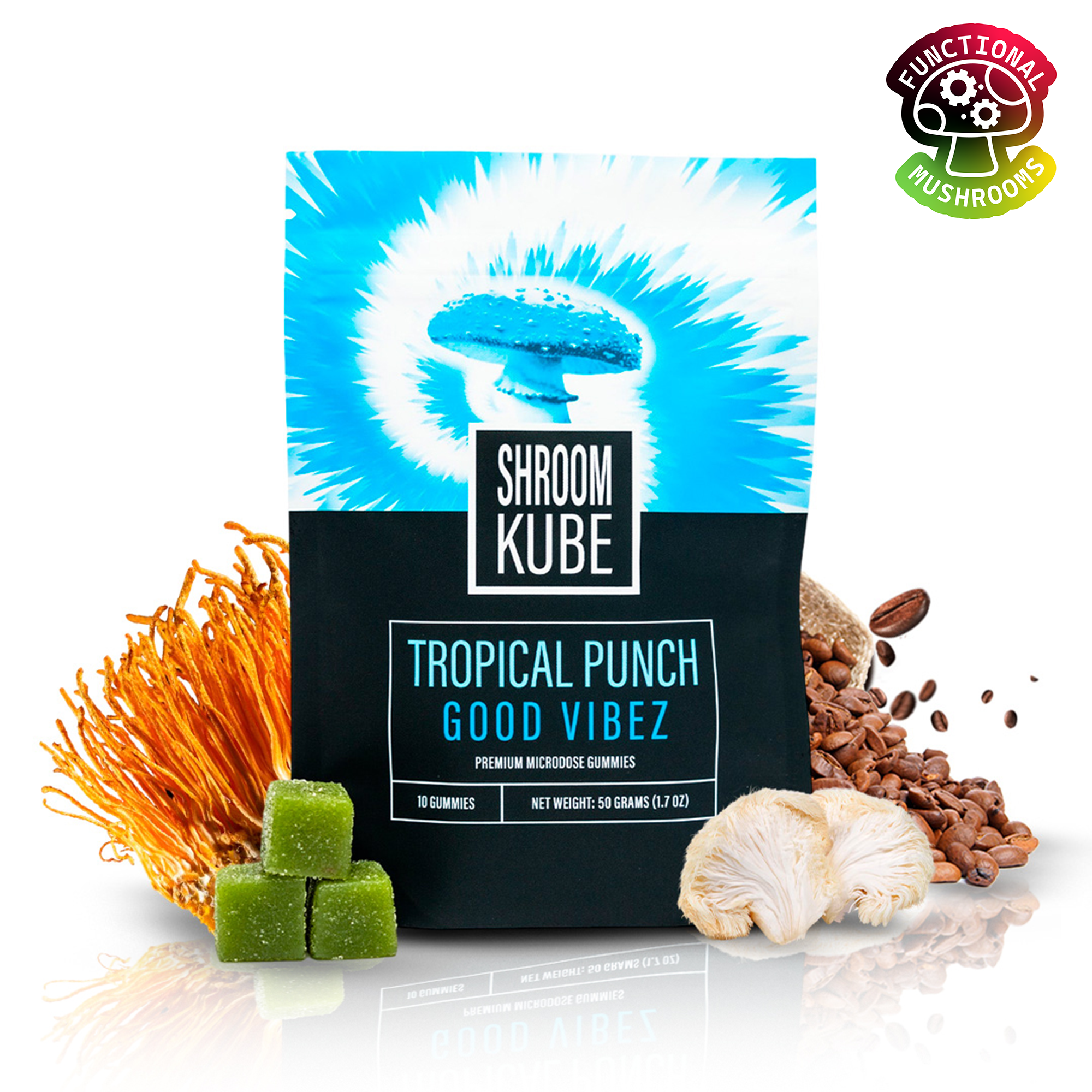 Shroom Kube Tropical Punch Good Vibez – King B Distribution Shroom Kube Tropical Punch Good Vibez – King B Distribution
