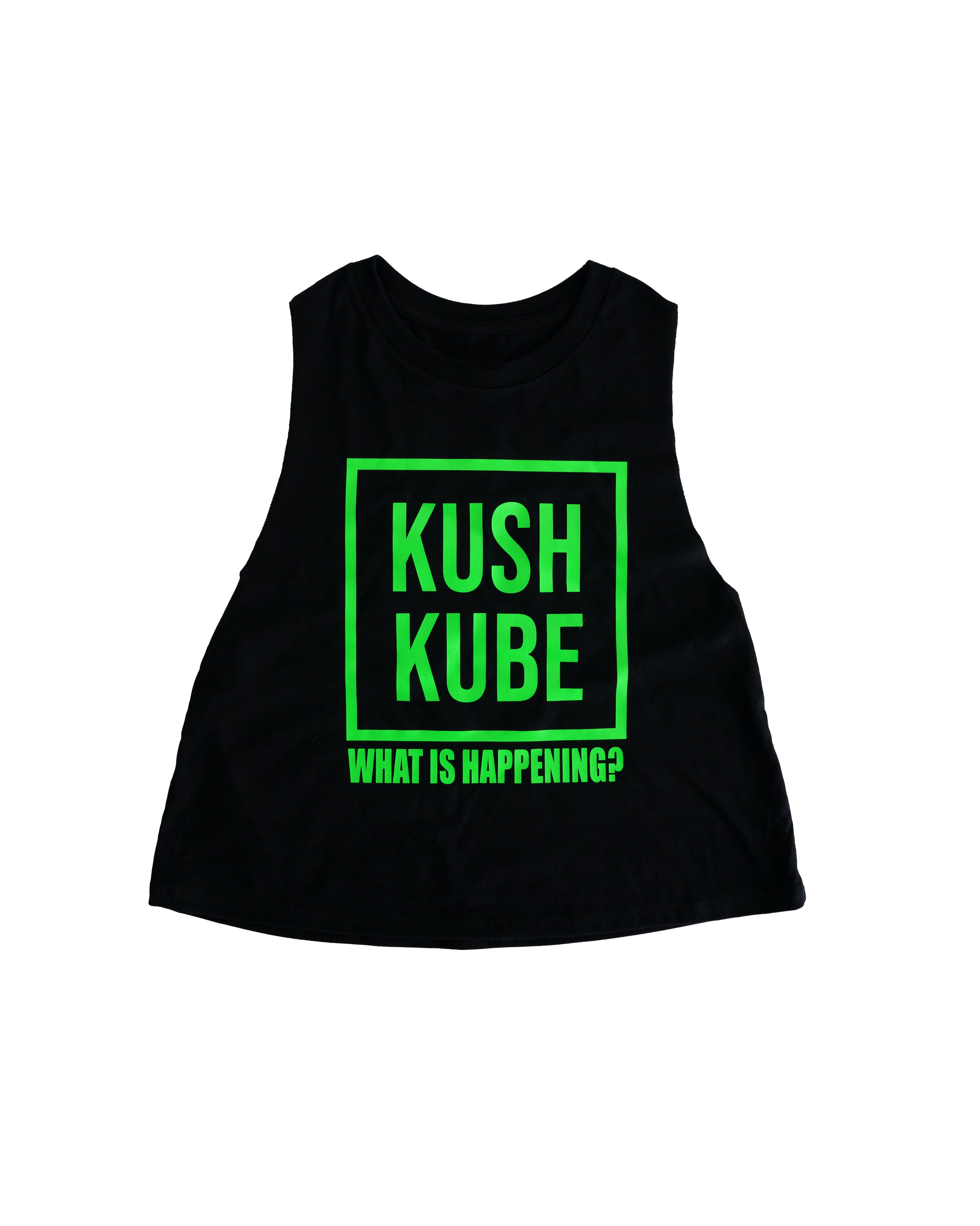 Image of Kush Kube® Womens Neon Green Tank
