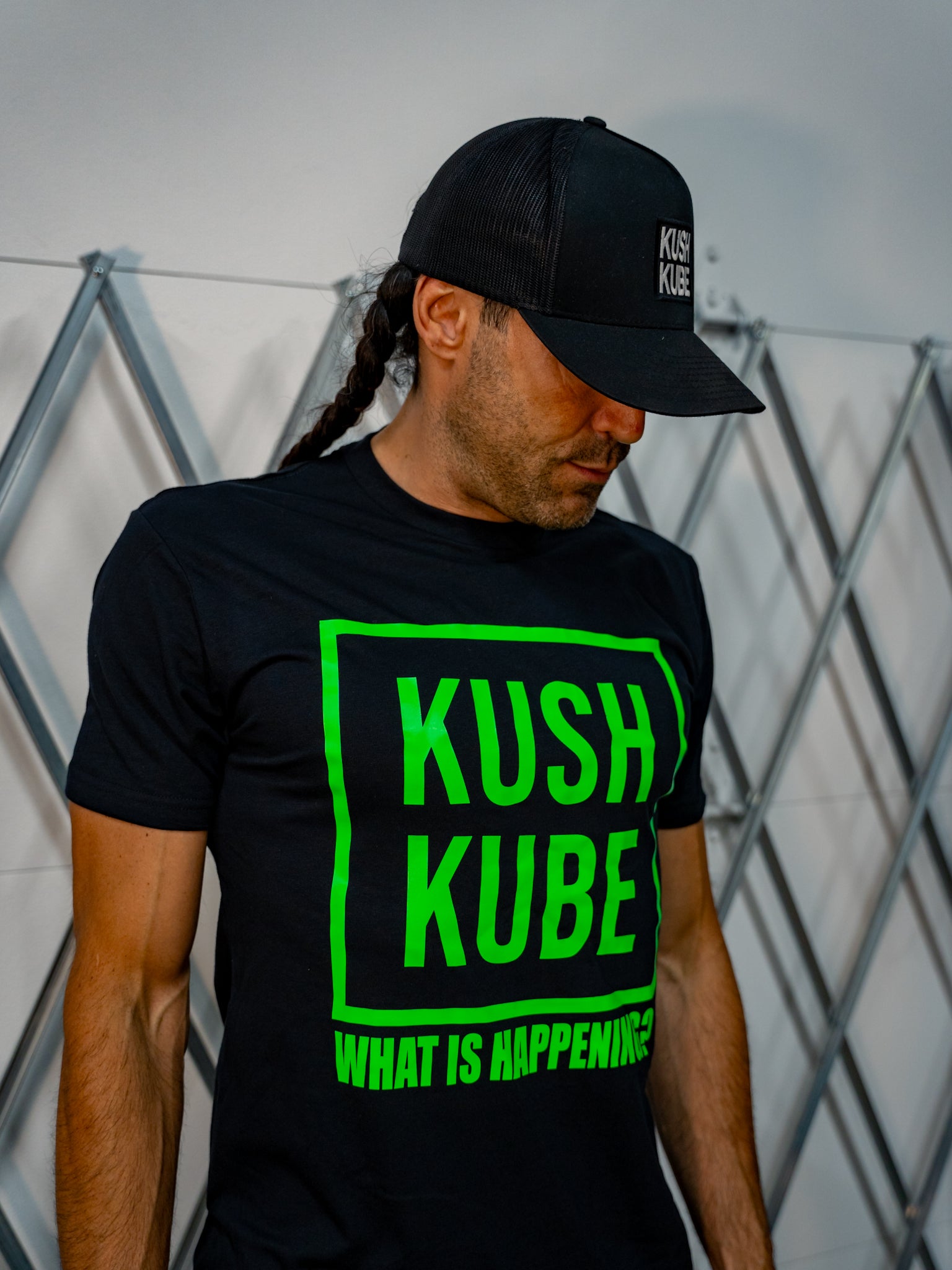 Kush Kube Neon Green Tee