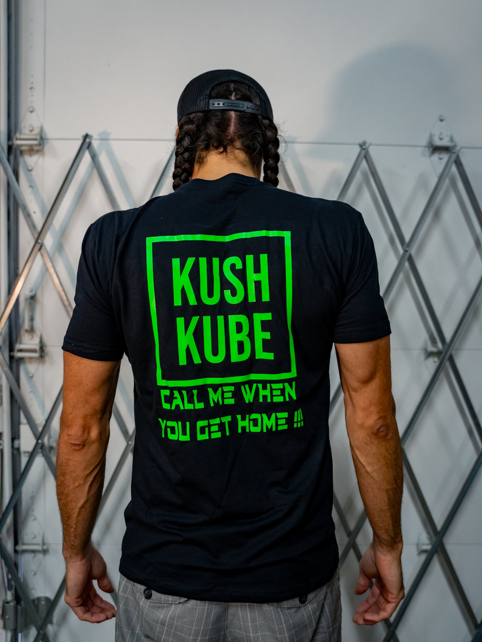 Kush Kube Neon Green Tee
