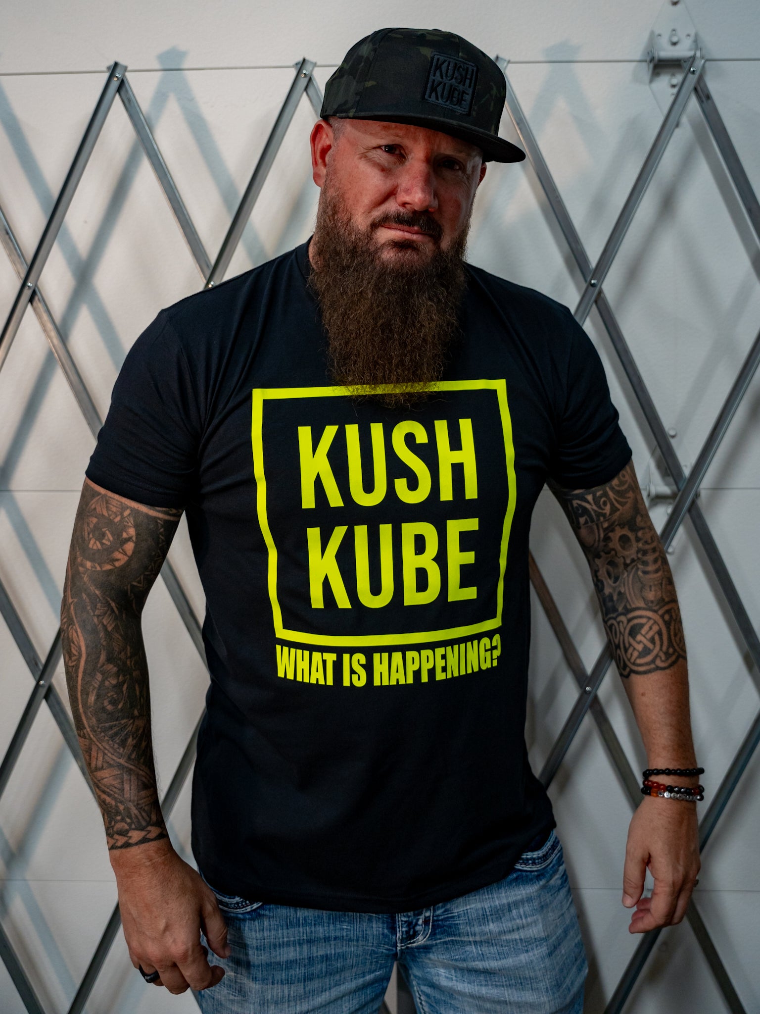 Image of Kush Kube® Neon Yellow Tee