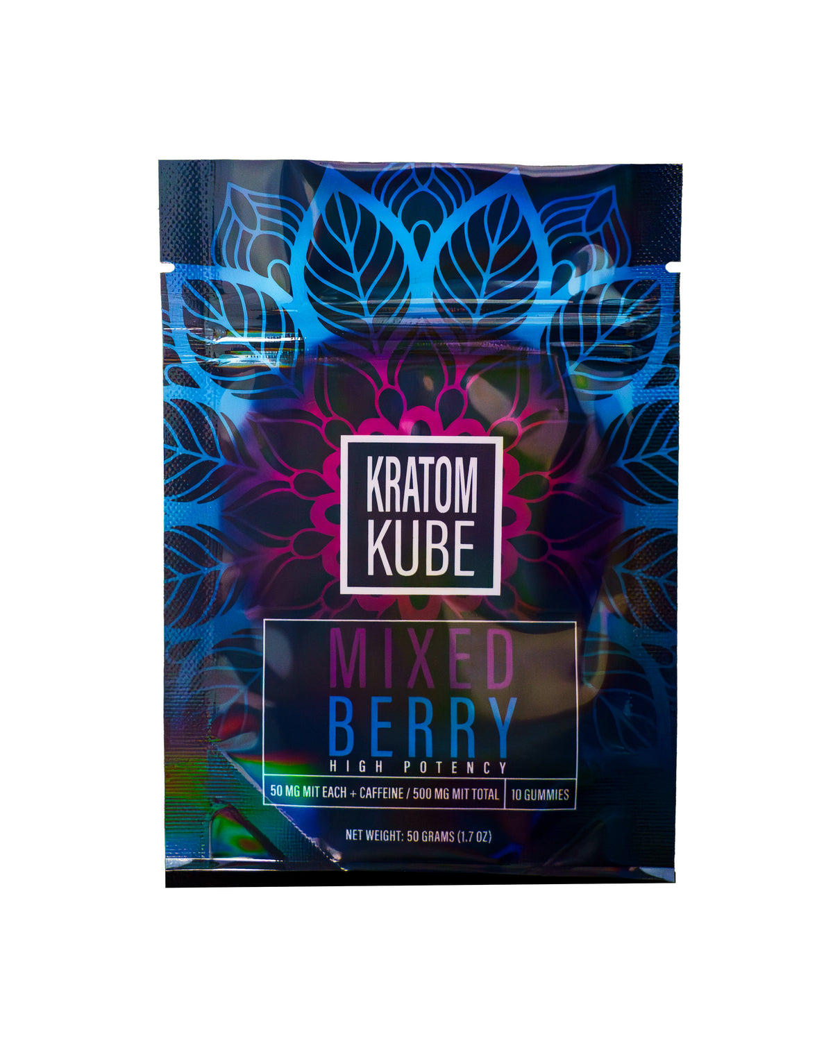 Kratom Kube - Mixed Berry with Energy - 10 Gummy Pack