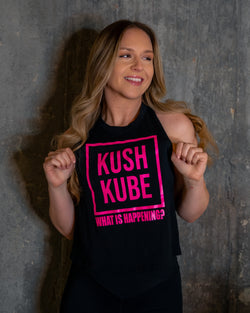 Image of Kush Kube Womens Neon Pink Tank