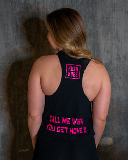 Image of Kush Kube Womens Neon Pink Tank
