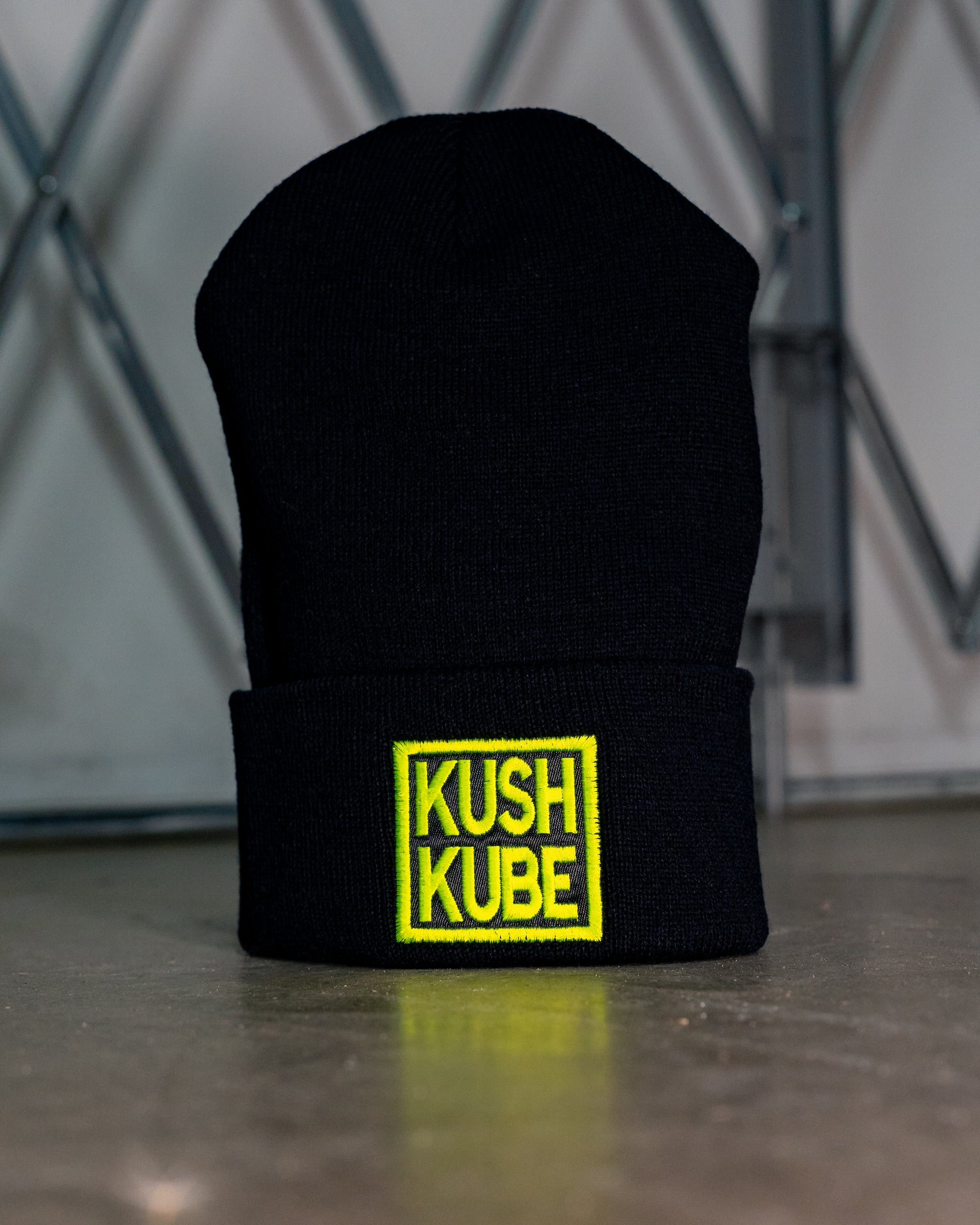 Kush Kube Hat Beanie (Neon Yellow)
