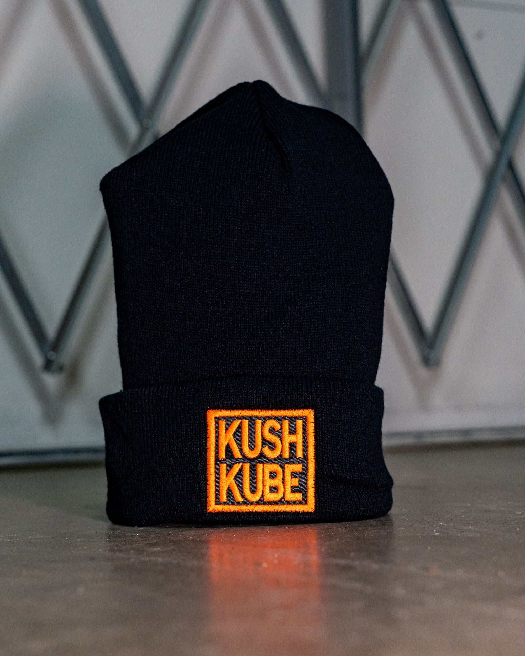 Kush Kube Hat Beanie (Neon Orange)