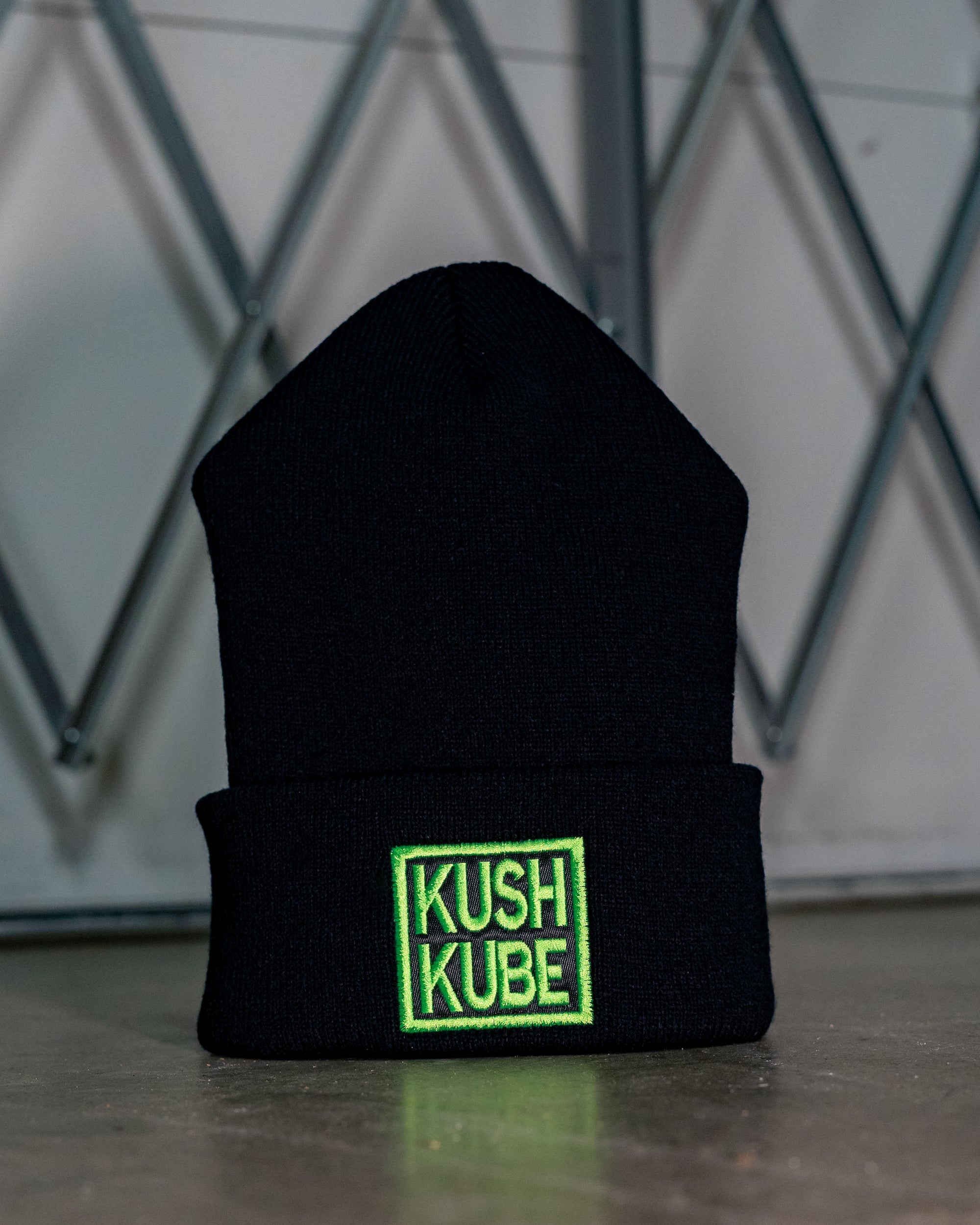 Kush Kube Hat Beanie (Neon Green)