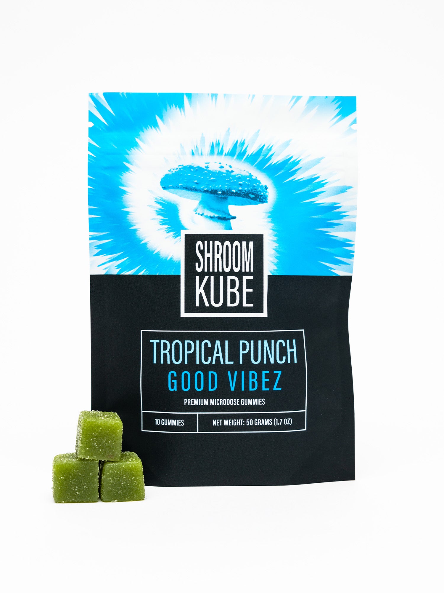 Shroom Kube - Tropical Punch Good Vibez - 10 Pack Bag (Functional Mushrooms)