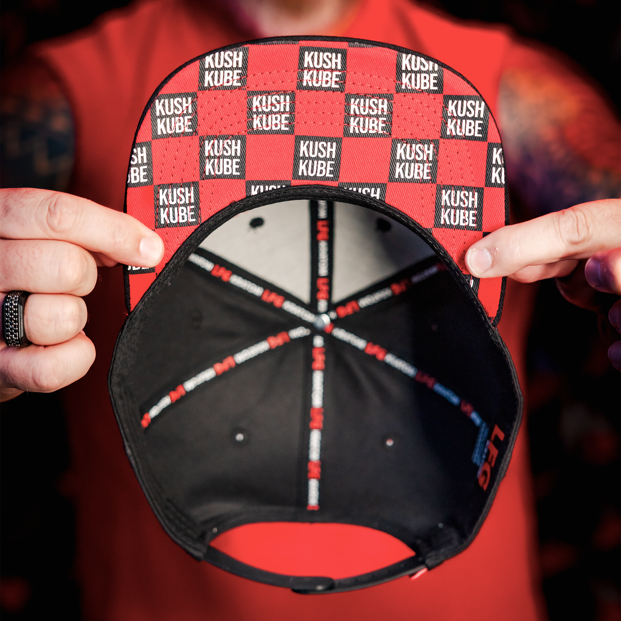 Image of LGF Hat (Black/Red)