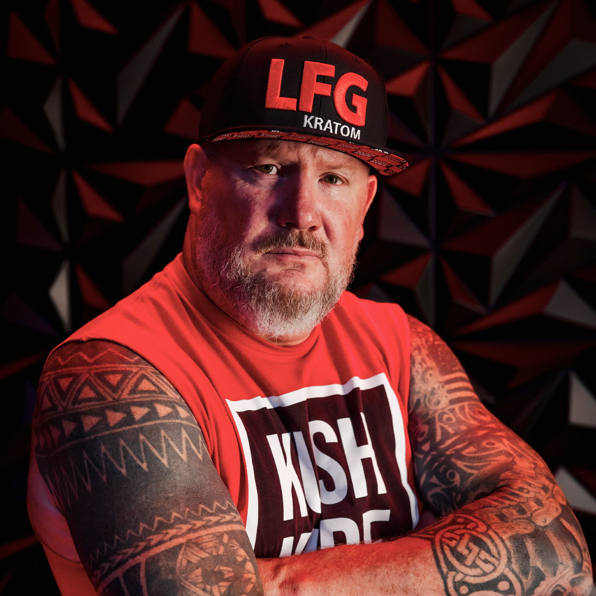 Image of LGF Hat (Black/Red)