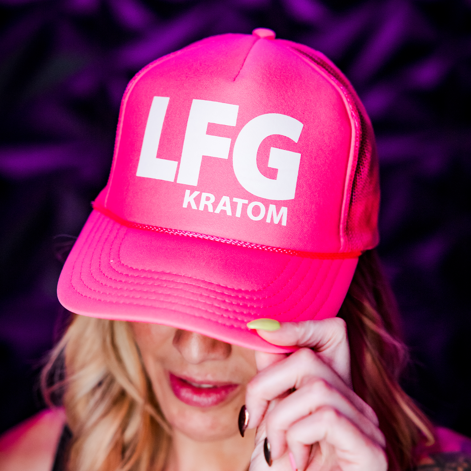 Image of LFG Kratom Foam Trucker Hat