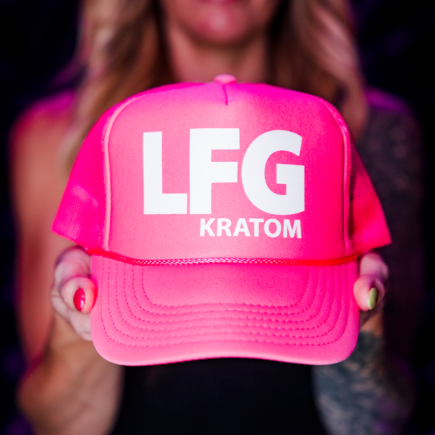 Image of LFG Kratom Foam Trucker Hat