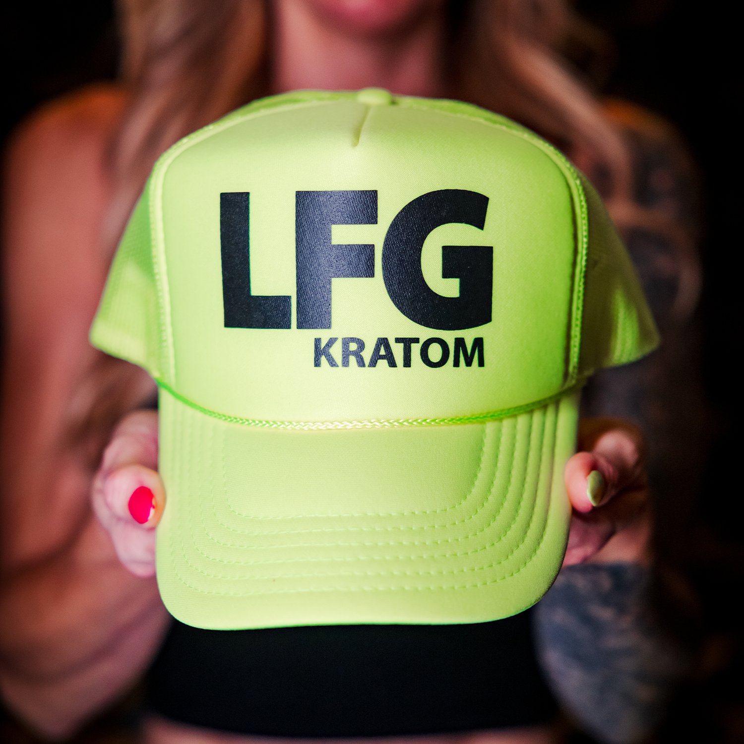Image of LFG Kratom Foam Trucker Hat