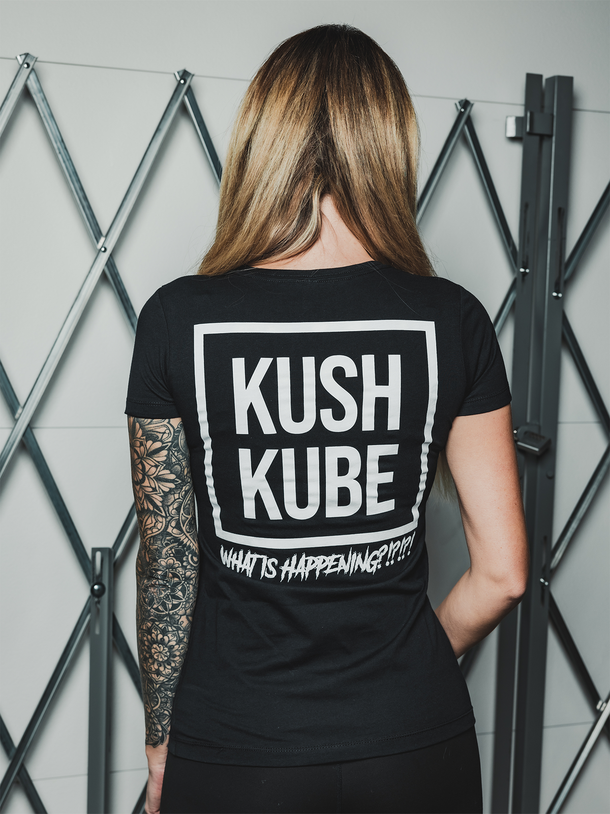 Kush Kube Womens Tee (Black/White)