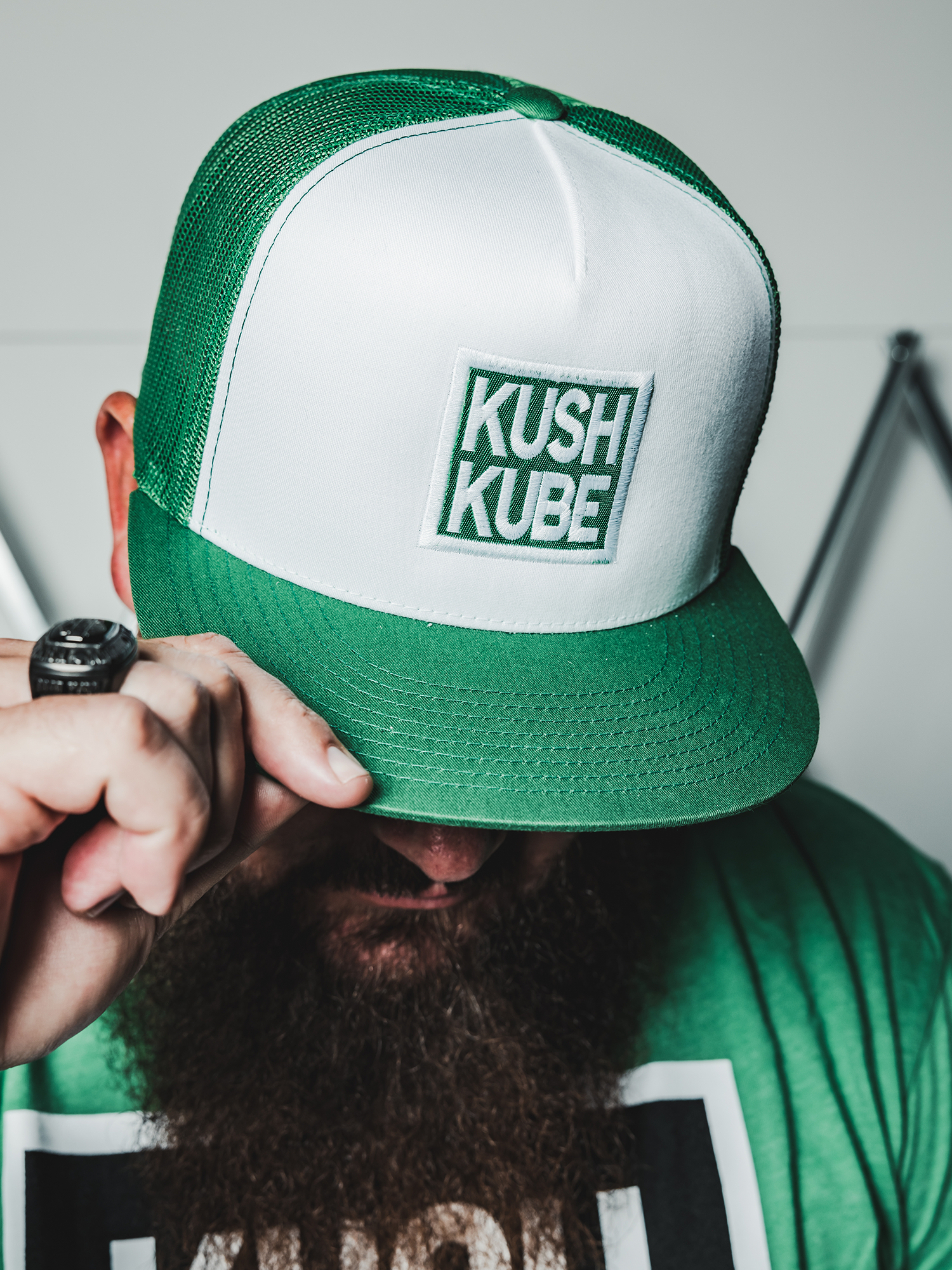 Image of Kush Kube® Hat (Green/White)