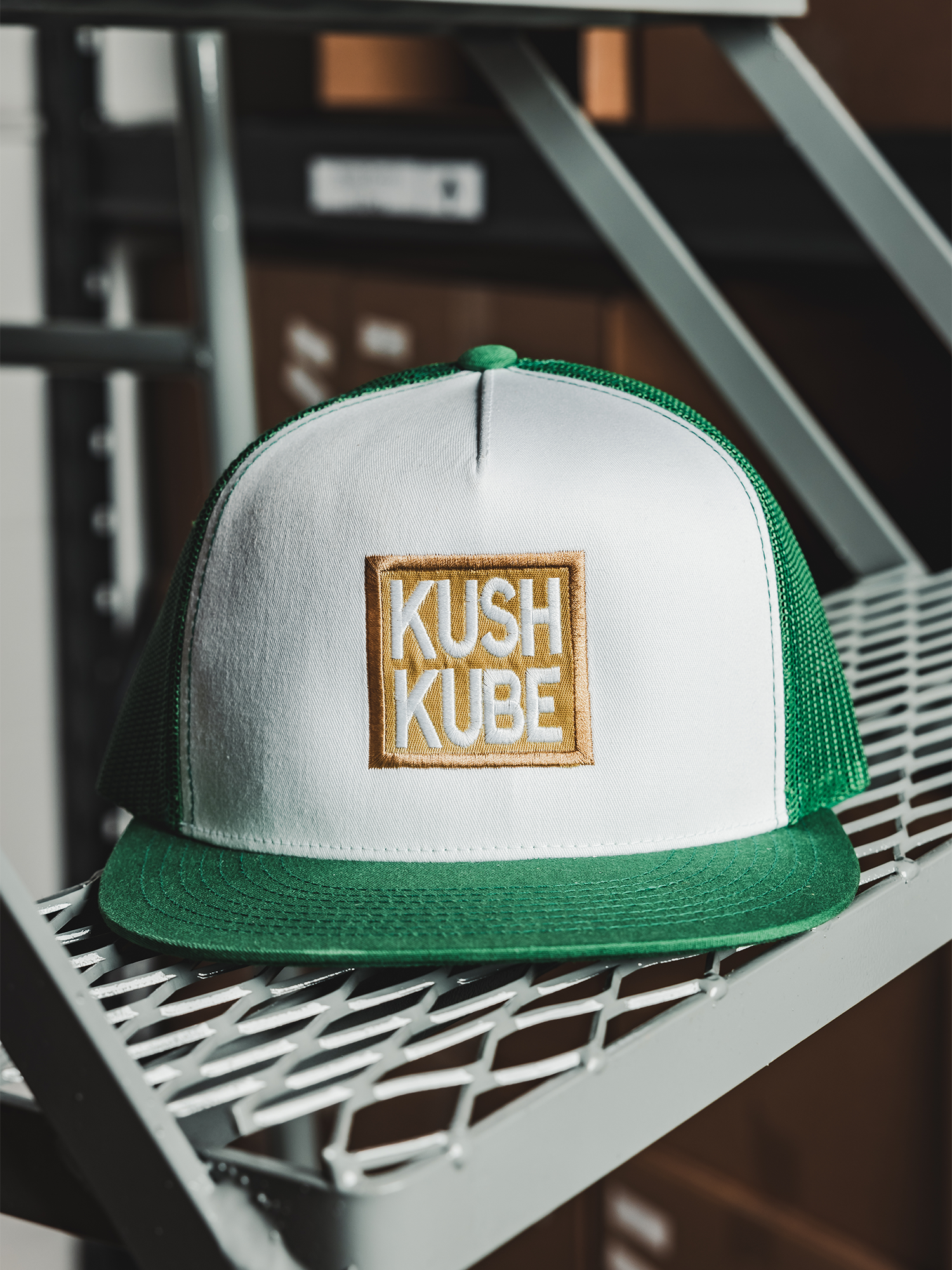 Kush Kube Hat (Green/Gold)
